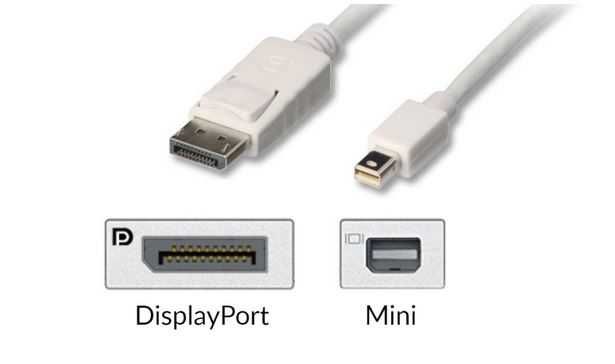 Kabel przewód DisplayPort - Mini DisplayPort BIAŁY