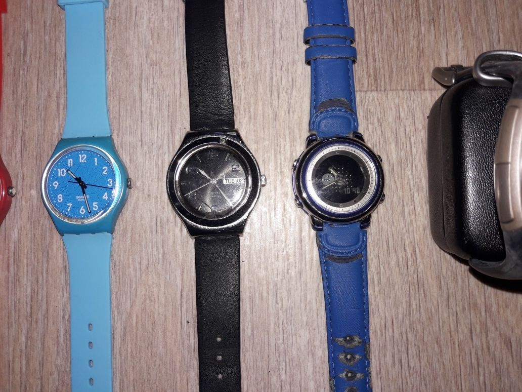 Часы Swatch, Casio, Nike