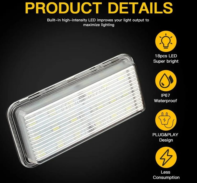 Led подсветка підсвітка номера Toyota Land Cruiser Lexus LX GX