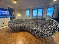 Nowoczesna Sofa zebra w stanie idealnym
