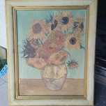 Obraz słoneczniki Van Gogh, reprodukcja 1982 r.