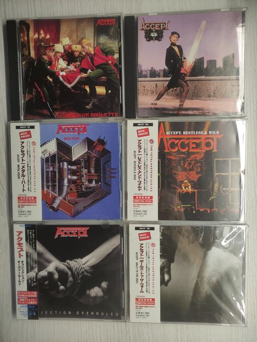 CD диски  Accept ,  Judas Priest
