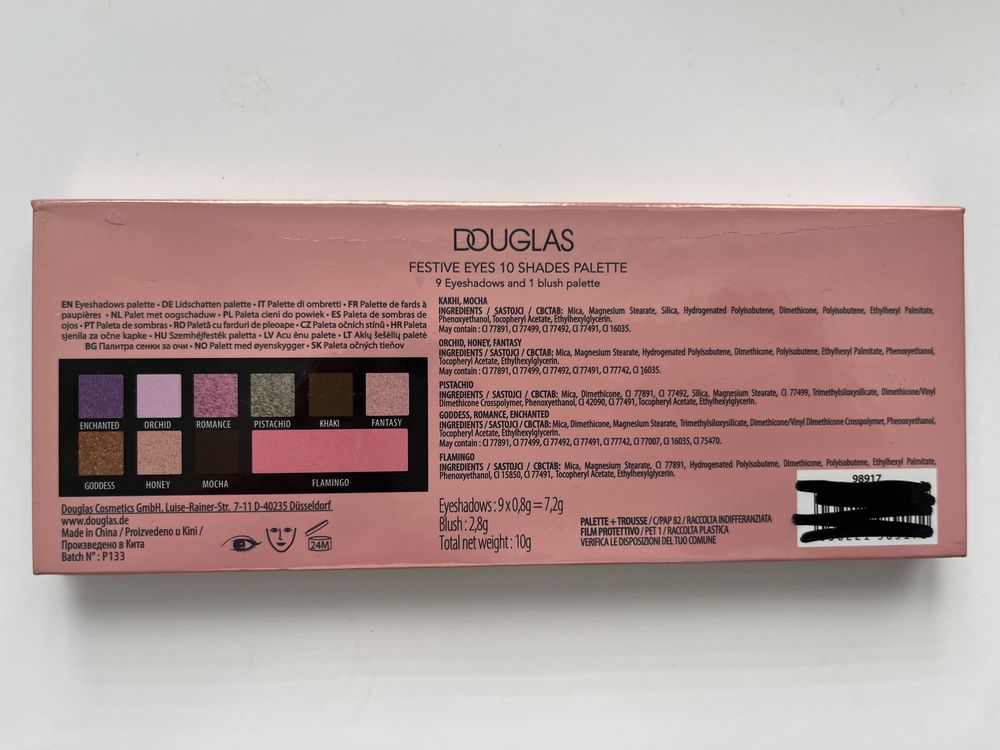 Paletka DOUGLAS Festive Eyes 10 Shades Palette