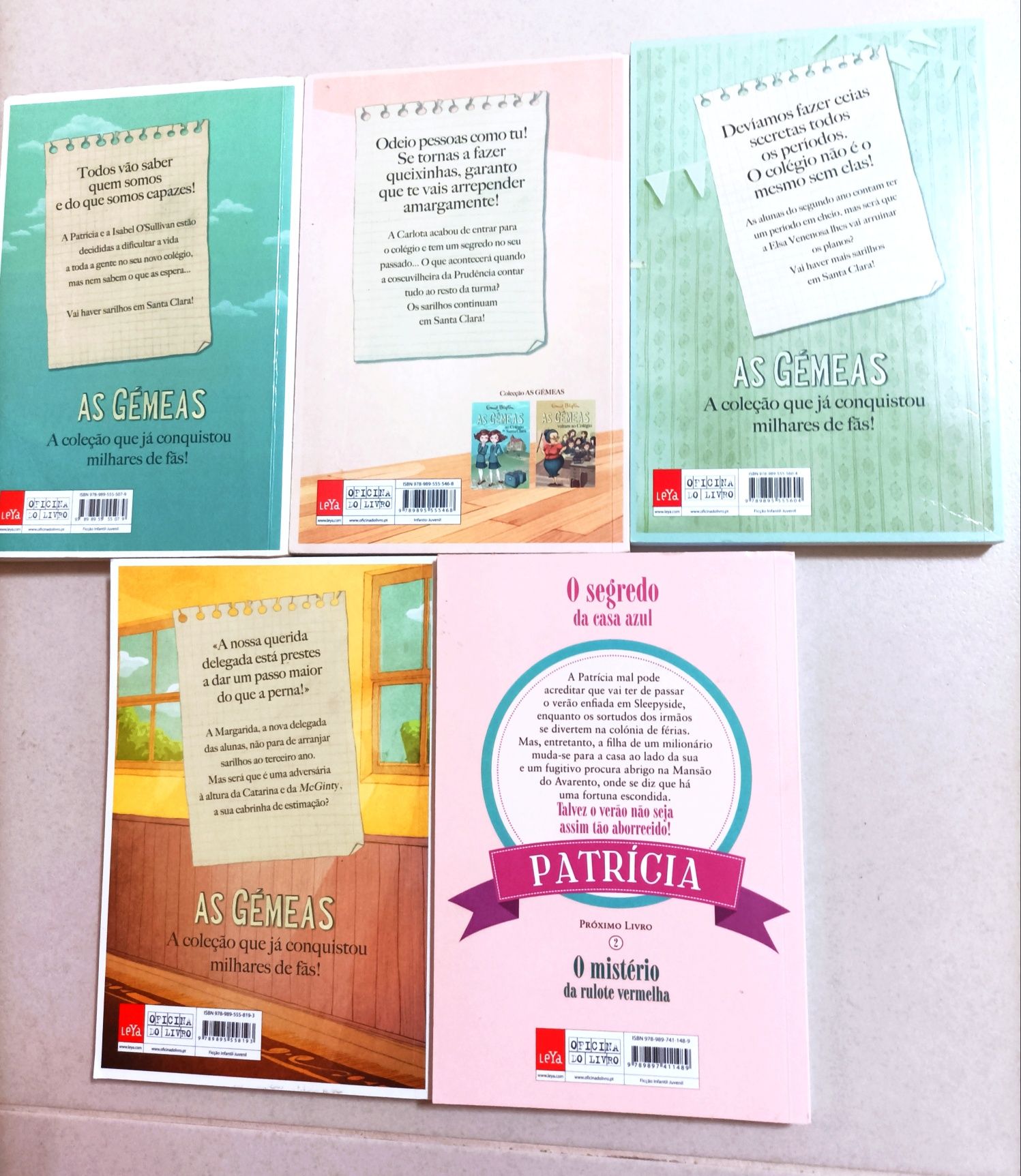 Livros As Gémeas & Patricia (recomendado para o 3º ano)