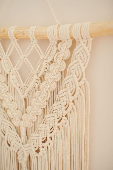 Makrama XXL Rebecca, dekoracja ścienna, dekoracja boho na ścianę