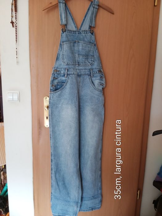 Macacão ganga algodão tamanho S, marca John Galt