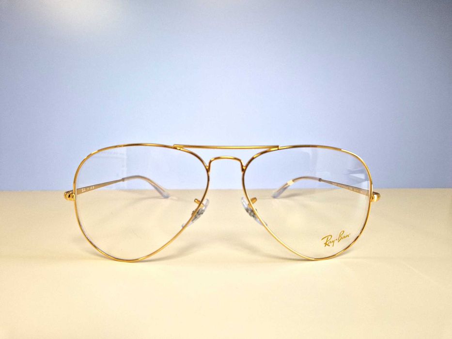 Oprawki korekcyjne Ray-Ban AVIATOR METAL II pilotki Złoto Unisex