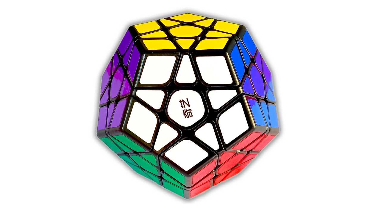 Kostka MEGAMINX 3x3 połyskująca KLASYK + podstawka rubika