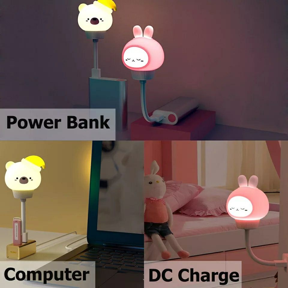 Светильник ночник сонник Мишка USB