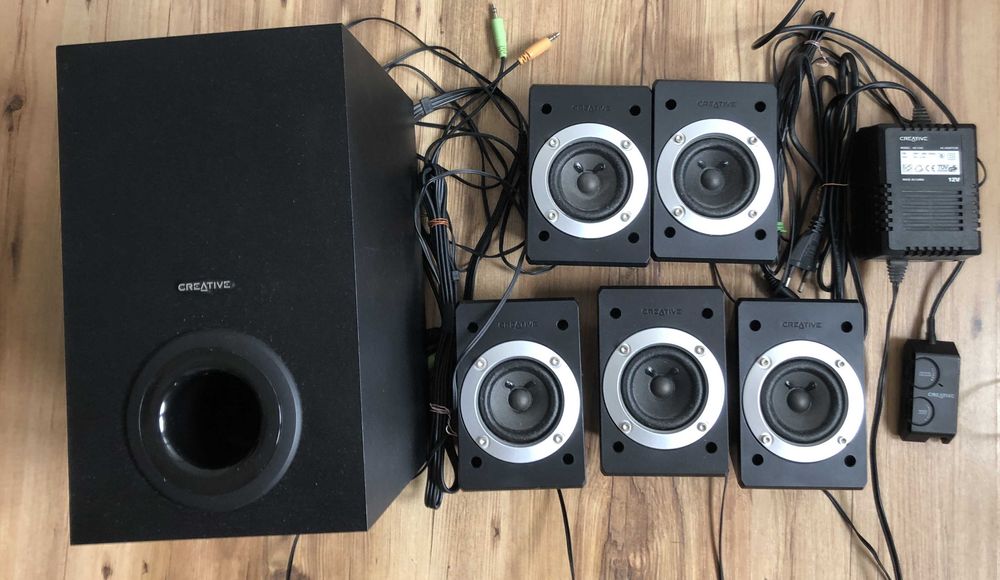 Audio 5.1 do PC  Sound Blaster Audigy 2 ZS + Creative Inspire P580