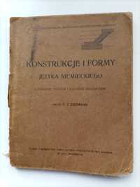 Edmund Erdmann Konstrukcje i formy języka niemieckiego wyd. 1911 rok