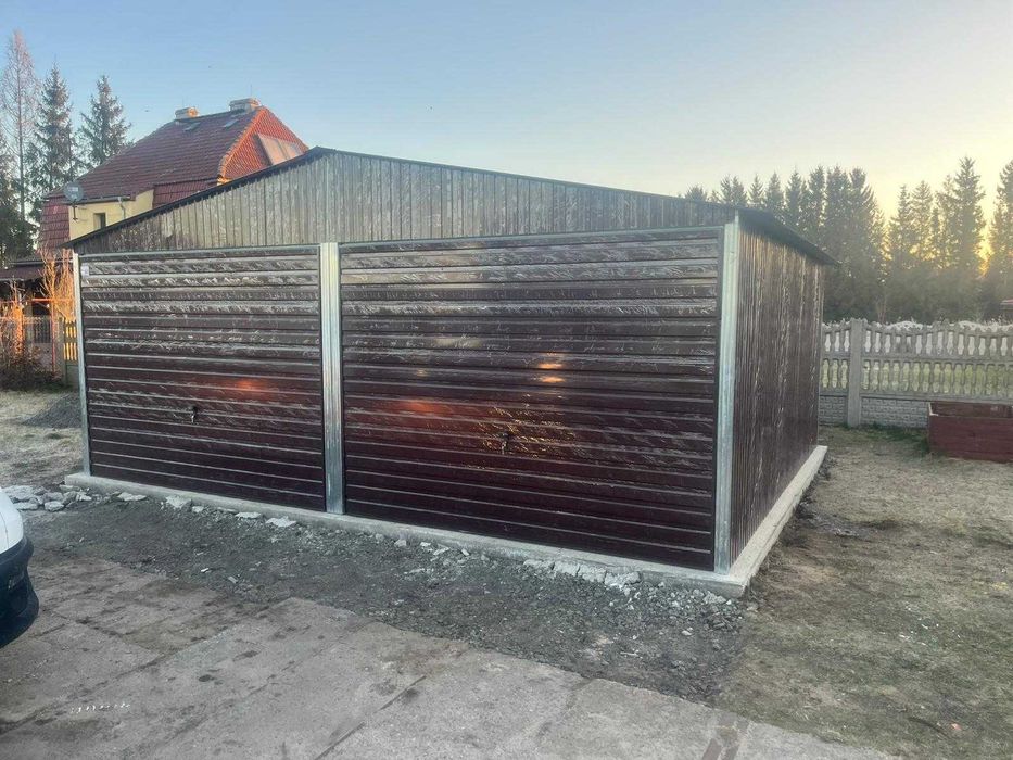 Garaż blaszak 6x5 Garaż blaszany Wiata Hala Producent 6x8 5x7 7x7 6x6