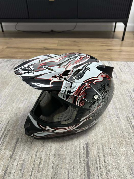 Kask motocyklowy cross bardzo dobry stan rozmiar L