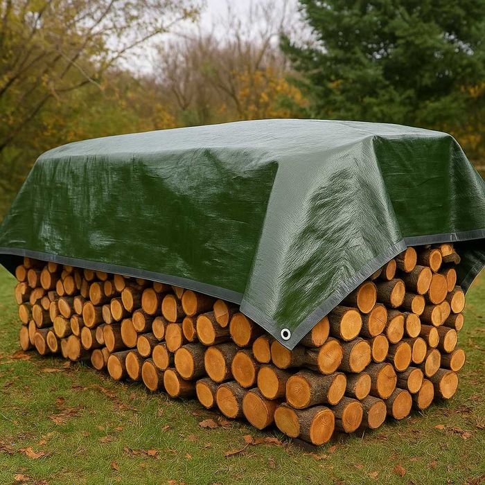 PLANDEKA 6x10m 130 g WODOODPORNA MROZOODPORNA płachta ochronna brezent