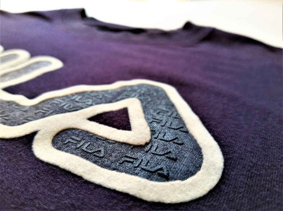 Fila T-shirt Koszulka Męska Granatowa Logo 100% Bawełna