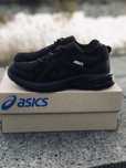Мужские кроссовки Asics черные/хаки топовые кроссы асикс
