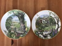 2 piękne talerze Royal Worcester Peter Barret May June