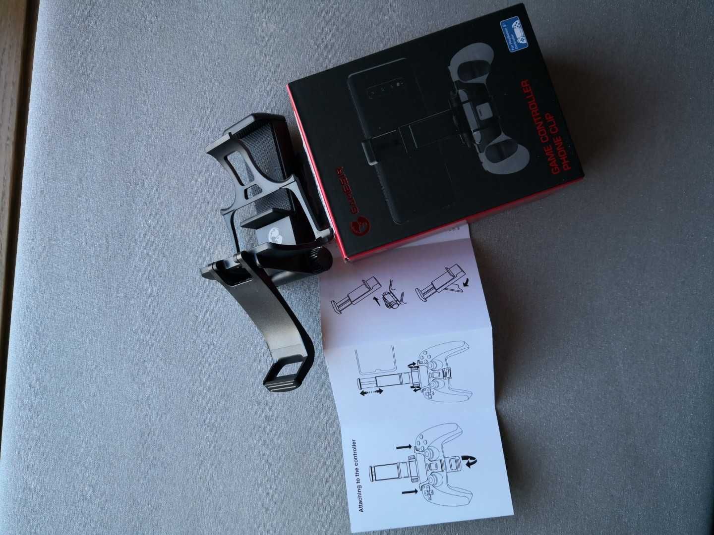 Gamesir game controller phone clip, novo;Play Station 5. Ler anuncio