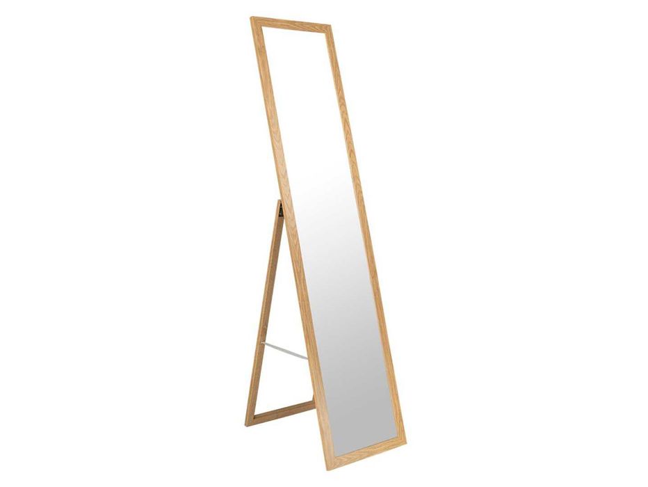 Lustro stojące podłogowe brązowe 35x156 cm