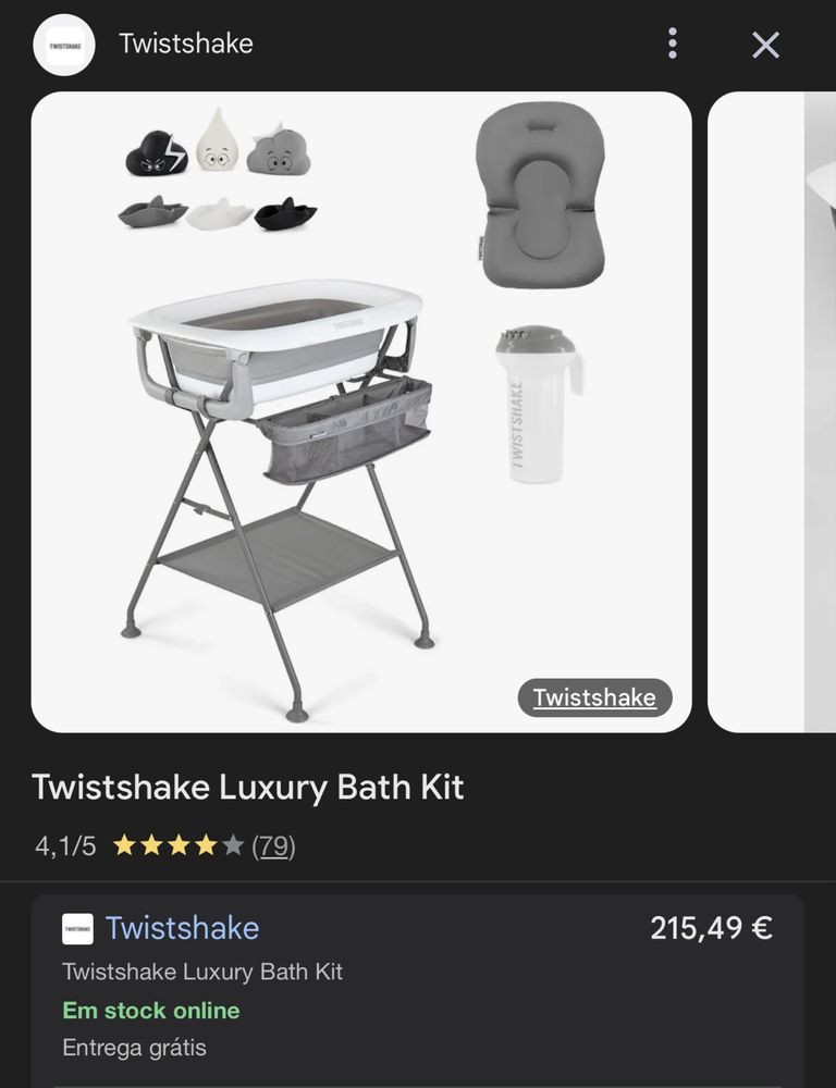 Banheira twistshake