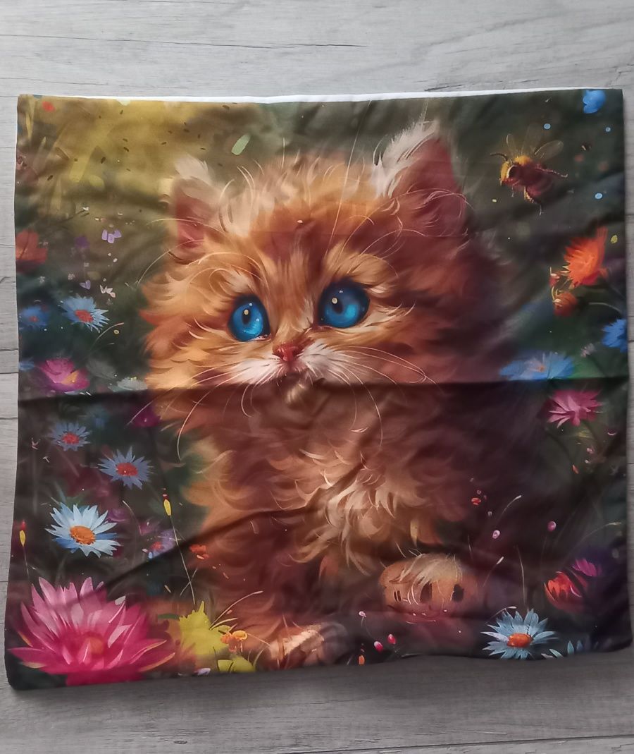 Poszewka na poduszkę 45x45cm kot