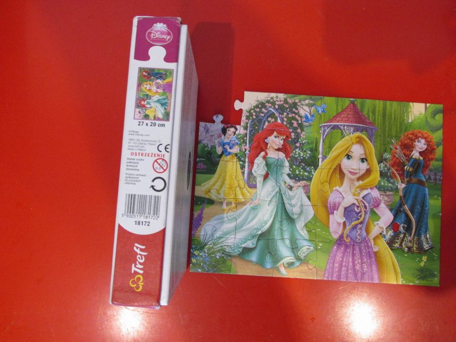 Puzzle 30 elementów księżniczki dla dzieci 3+ trefl DISNEY 27x20