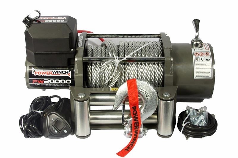 Лебідка  PowerWinch PW 20000 E-24V 9000 кг