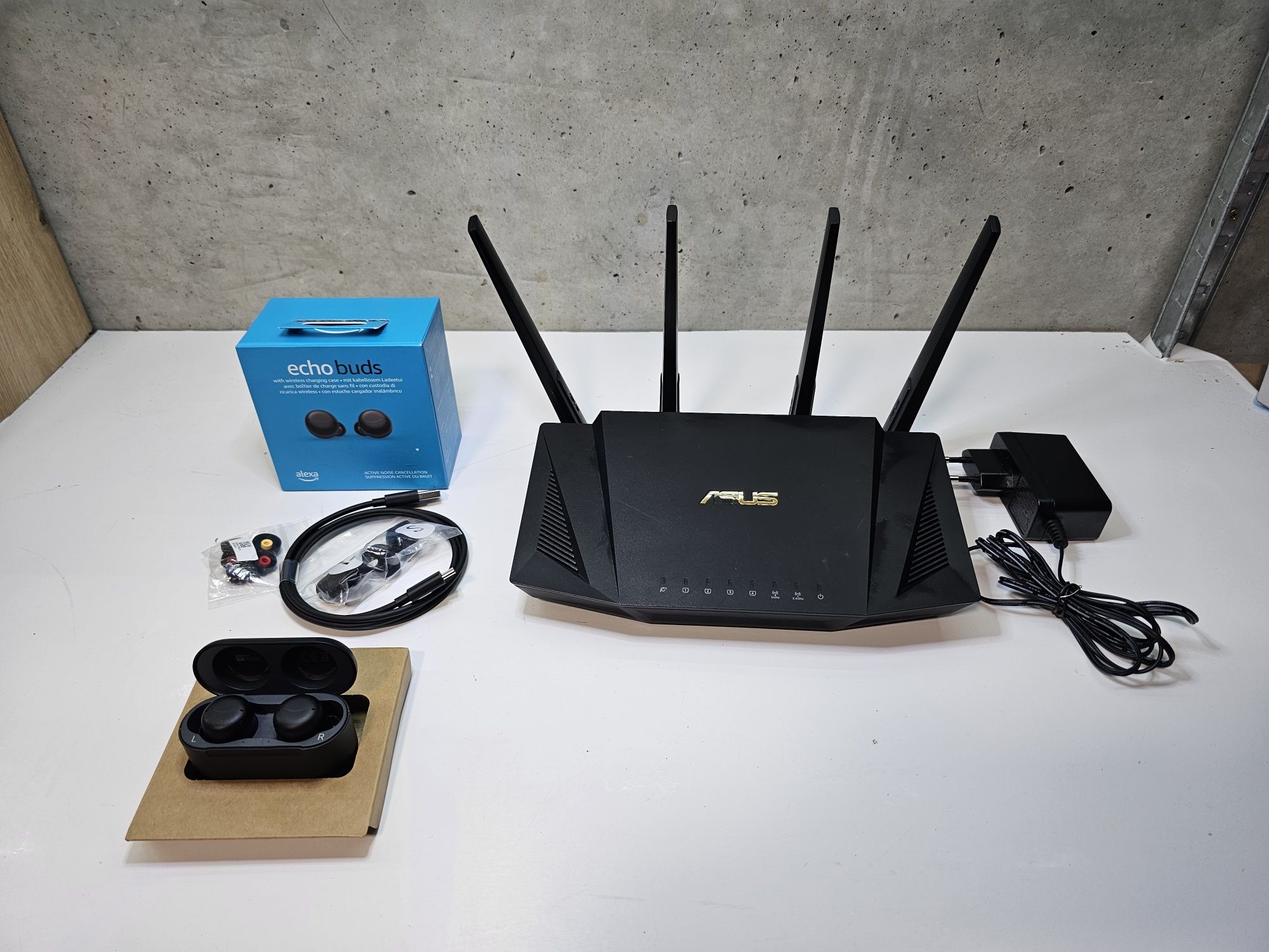АКЦІЯ 1+1! Роутер ASUS RT-AX58U V2 + Amazon Echo Buds 2 у подарунок!