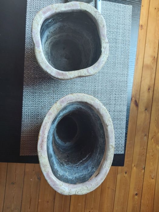 Przepiękny  wazon i doniczka - komplet