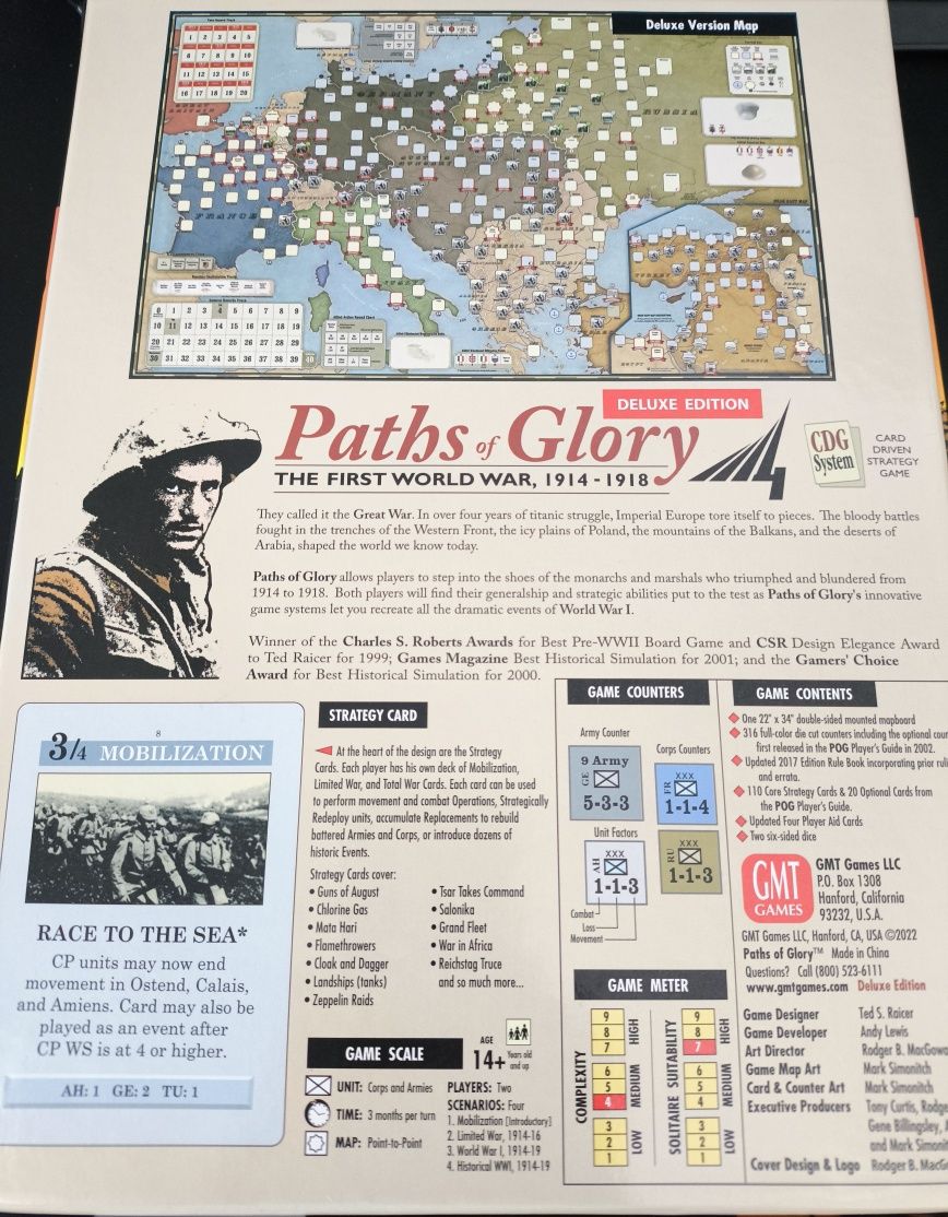 Paths of Glory Deluxe Edition GMT gra wojenna