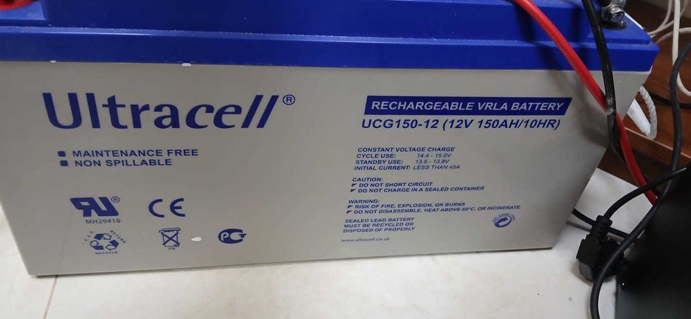 Гелевий акумулятор 150 ah 12v GEL Ultracel, ДБЖ, АКБ