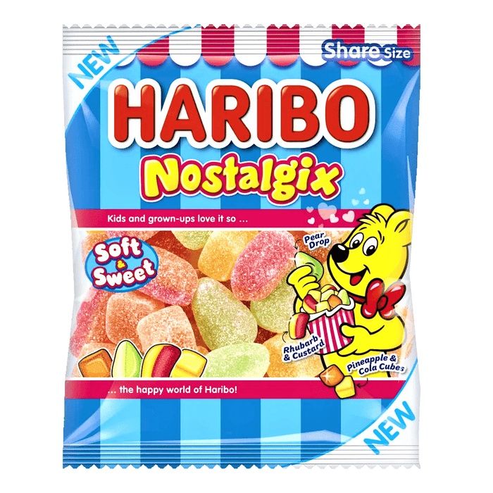 Żelki Haribo Nostalgix limitowana Edycja na UK Wielką Brytanię