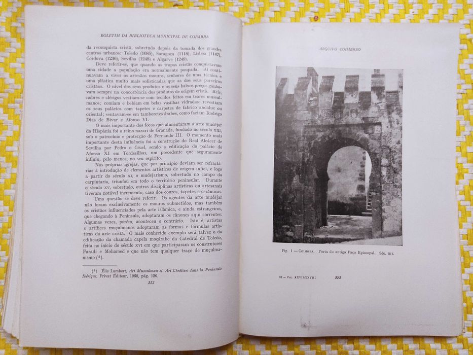 ARQUIVO COIMBRÃO  - Vol  XXVII - XXVIII
Bol Bibli Munic
Coimbra - 1980