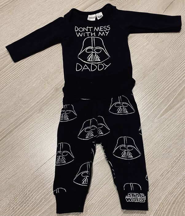 Komplet H&M Star Wars roz. 56 1-2 msc czarny