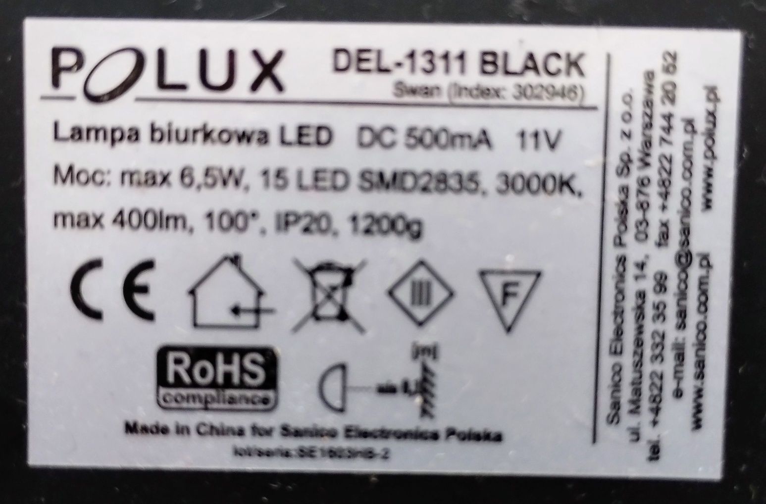 Lampa biurkowa Led