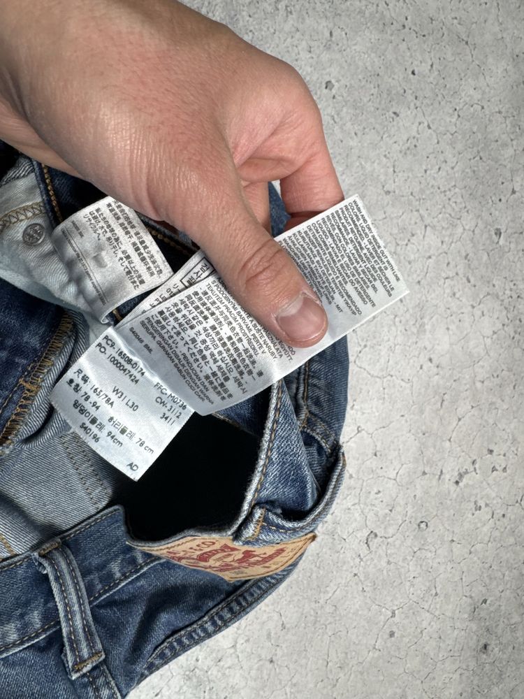 Мужские Джинсы Levis Strauss 508 31x30 Оригинал Идеал Светлые