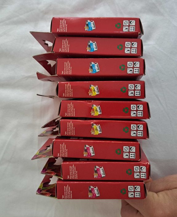 Pack 9 Tinteiros Compatíveis Brother LC3219XL-Amarelo, Magenta e Ciano