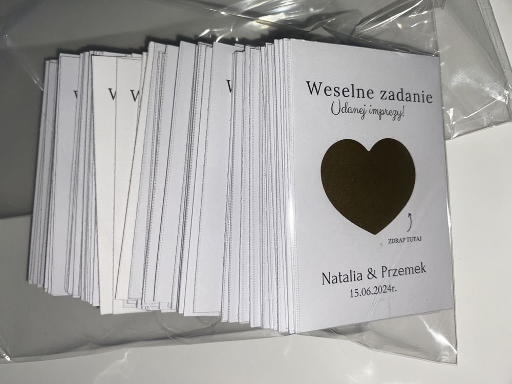 Zdrapki weselne  - 50 zadań