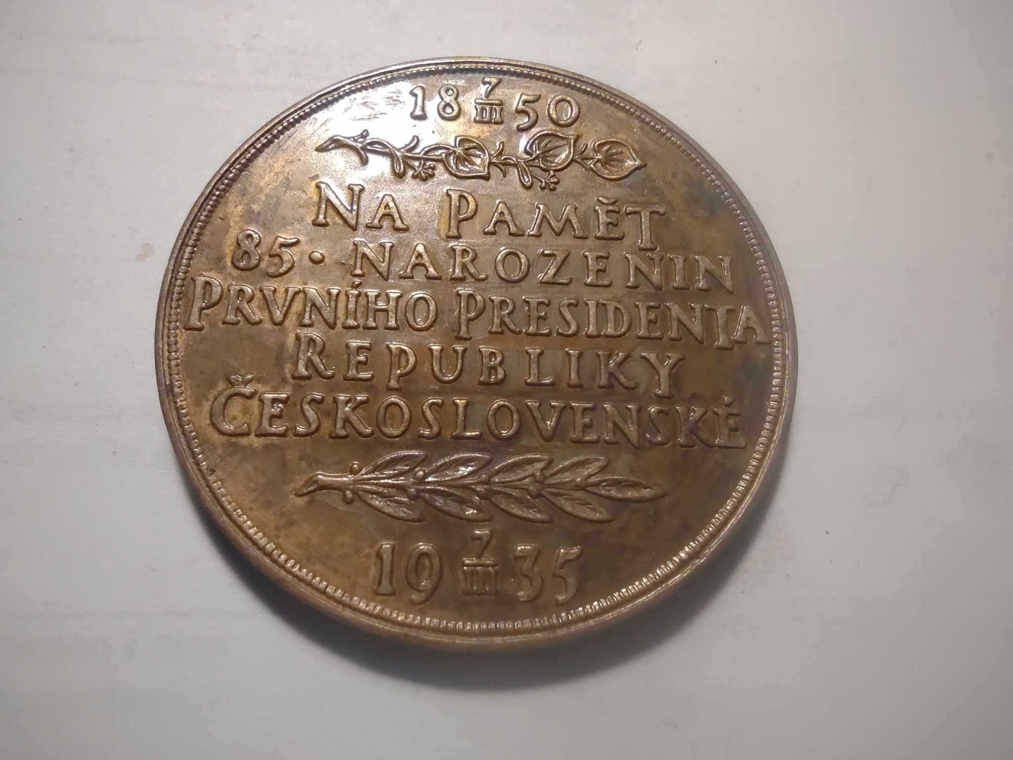 Medal Pamiątkowy - Tomas G. Masaryk