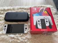 Nintendo Switch Oled + 2x case + szkło + prawie 2 lata gwarancji