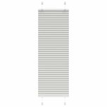 Vidaxl Roleta Plisowana Jasnoszara 45X100 Cm Szerokość Tkaniny 44,4 Cm