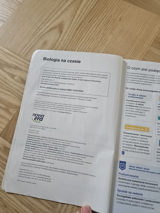 Biologia na czasie 1 Nowa Era zakres rozszerzony