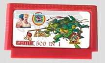 Kartridż z grami na Pegasus 500 gier Contra Mario Chip i Dale