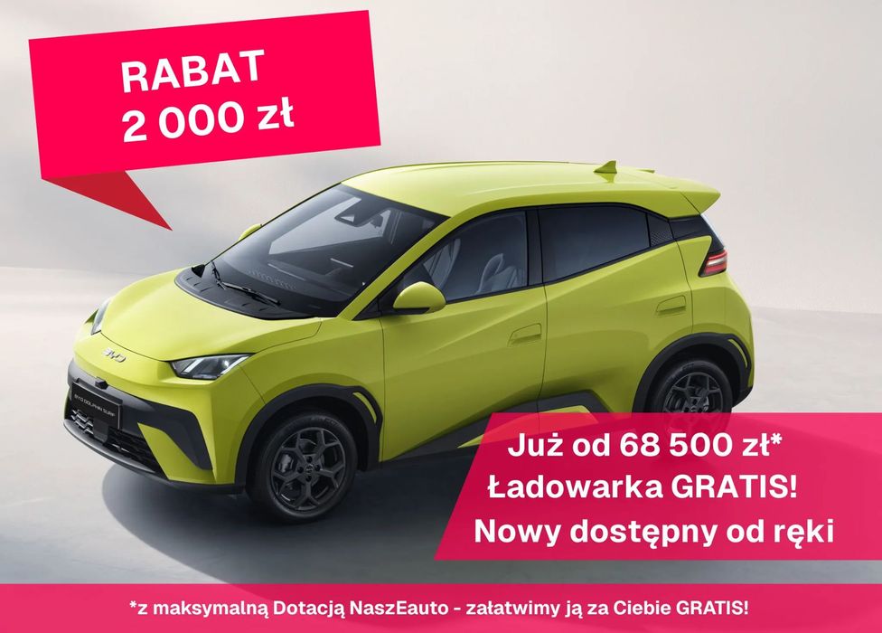 BYD Dolphin Surf BYD Dolphin Surf Comfort nowy dostępny od ręki rabaty ładowarka gratis
