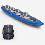 Kit Canoa Kayak Insuflável 4 Pax Fundo Alta Pressão X100+