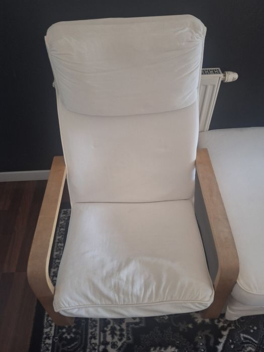 Fotek ikea, fotel biały