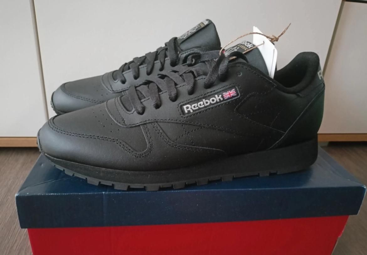 Reebok obuwie damskie czarne nowe Reeboki skórzane buty sportowe 37