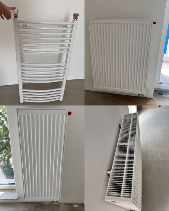 Zestaw nowe grzejniki 4 sztuki Purmo grzejnik wodny roz. 5 cm