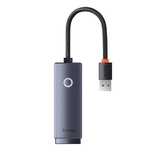 Adapter Sieciowy Baseus Lite Usb Rj45 1000Mbps Gigabit Ethernet Szary