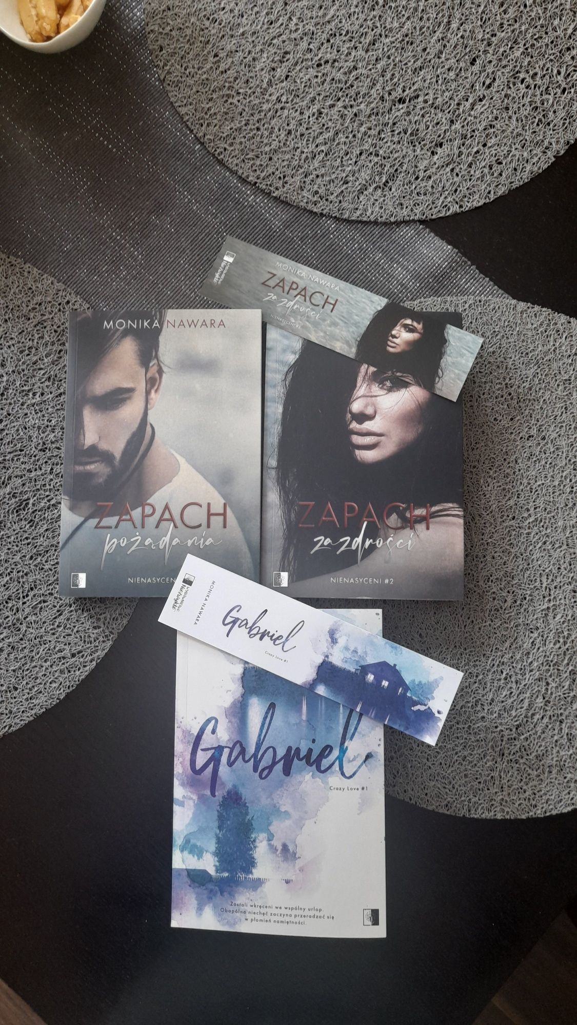 Zapach pożadania,  Zapach zazdrości, Gabriel  Monika Nawara. Nowe.